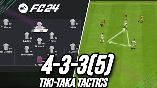 Unreal META Tiki Taka Tactics Best 4335 Custom Tactics EA FC 24 [upl. by Ailaht]