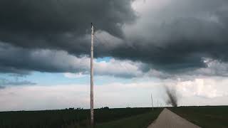 Landspout Swirls in Eastern Illinois [upl. by Eilahtan]