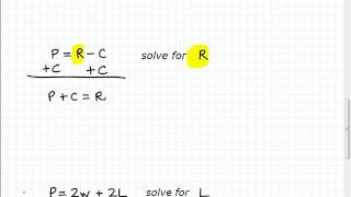 How to Solve a Formula Equation [upl. by Natalya]