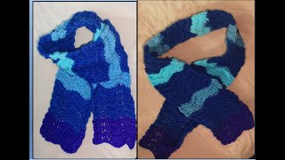 Crochet muffler for kids  Char rang ke wool se muffler banaye [upl. by Anita]