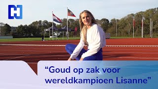 Met goud op zak viert wereldkampioen Lisanne de Witte feestje bij AV Trias [upl. by Nosro]