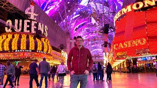 Fremont Street Experience Zip Line [upl. by Deibel381]