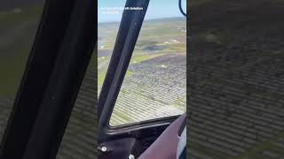 Aerial Footage Shows Hundreds of Solar Panels Smashed by Hail in Texas [upl. by Enyahc]