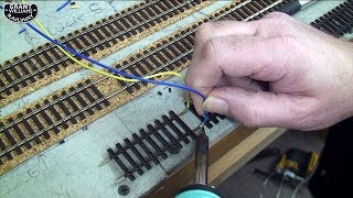 A Model Railway From Scratch  19A Wiring Discreet Droppers [upl. by Vanzant]