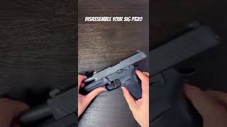 How to disassemble your Sig Sauer P320 [upl. by Atiuqel]