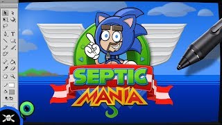 See James Draw  Jack Septiceye VS Sonic Mania [upl. by Novaat]