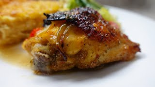 Dry Brined Cheesy Pepper Chicken  Stuffed Chicken Recipe [upl. by Ahsieym]