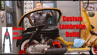 Ep 8 Putting Oddbod the Lambretta back together and we try out a rivnut tool for the first time [upl. by Sirahc347]