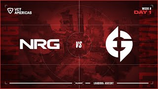 NRG vs EG  VCT Americas Stage 1  W8D1  Map 2 [upl. by Oiliruam]