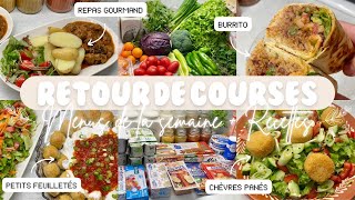 🛒 RETOUR DE COURSES • MENUS DE LA SEMAINE  RECETTES 🍴 [upl. by Nywled]