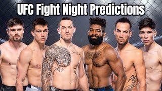 UFC Fight Night Allen vs Curtis Predictions amp Breakdown [upl. by Akeemat]