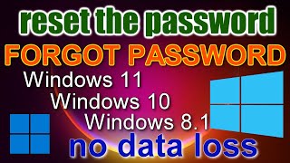 HOW TO RESET Forgotten Administrator PASSWORDWindows 111081➡️Without Data Loss➡️Without software [upl. by Tuinenga440]