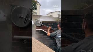 Steam Pressure Wall Cleaner Makes Short Work of Tough Task [upl. by Malik]