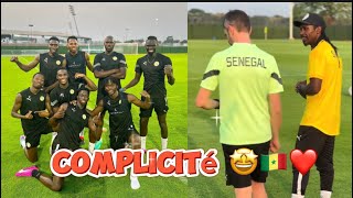 Admirez la complicité des joueurs Sénégalais 🦁🇸🇳🤩 avant notre match contre Gambie [upl. by Edorej]