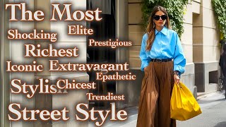 🍁 Autumn Italian Street Fashion New Fall dress ideas 100 of the Most gorgeous outfits from Milan [upl. by Reppep]