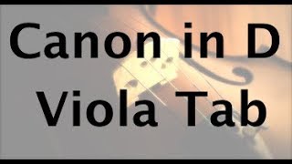 Learn Pachelbels Canon in D on Viola  How to Play Tutorial [upl. by Aiekahs]