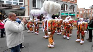 Gilles de Binche  Carnaval Leuven 28 april 2012 [upl. by Marabel]