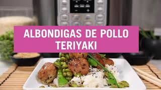 Albóndigas de pollo teriyaki en Instant Pot [upl. by Nylram]