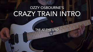 Quick Riffs How to play Ozzy Osbourne’s Crazy Train intro [upl. by Hazaki]