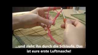 Tutorial Fadenring häkeln  Grundlage für die einfache Häkelblume  Anfänger [upl. by Georgy617]