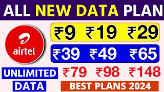 Airtel New Data Plan  Airtel Unlimited Free Data  Only Data Pack 2024  Airtel All Data Recharge [upl. by Carver]