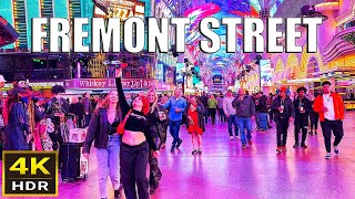 Fremont Street Las Vegas Walk  January 2024 [upl. by Nivri]