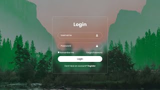 Modern Login Form Using HTML amp CSS [upl. by Atiugal694]