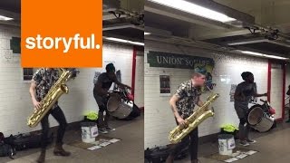 New York Buskers Rule Union Square Subway [upl. by Alyakcm]