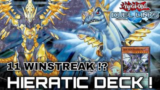 HIERATIC Deck   110 Winstreak  YuGiOh  Duel Links [upl. by Sullivan868]