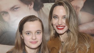 Angelina Jolie and Daughter Vivienne Make RARE Appearance to Celebrate Their Broadway Show [upl. by Weber469]