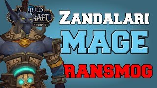 Zandalari Troll Mage Transmog Tiers 121 PvE  Dressing  World of Warcraft Battle for Azeroth [upl. by Wolff181]