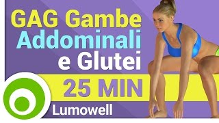 GAG Esercizi per Gambe Addominali e Glutei [upl. by Einomrah]