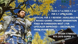 Official FSR 31 Frame Generation Review in 5 Games  RTX 2070S  VRR  DLSS 37 vs XeSS 13 vs FSR [upl. by Herwin741]