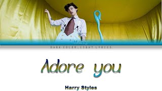 Harry Styles Adore You Lyrics Color Coded ENGESP [upl. by Enilatan]