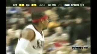 Allen Iverson Crossover on Chauncey Billups 2003 [upl. by Kath]