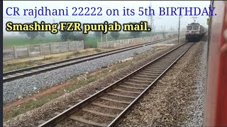 अपने 5वें जन्मदिन पर CR राजधानी का रोद्ध रूप। 1st pull Push rajdhani of indian railway 22222 [upl. by Ellennoj]