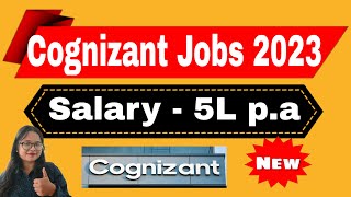 Cognizant Jobs for Freshers 20232024  Off Campus Hiring  Apply Soon [upl. by Fatsug918]