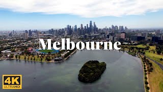 Experience the BEST Aerial Views of Melbourne Australia in 4K [upl. by Borries]