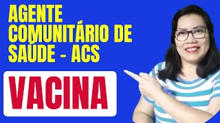 QUESTÕES SOBRE VACINA PARA AGENTE COMUNITÁRIO DE SAÚDE  ACS  AULA 1 [upl. by Shyamal59]