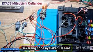 MITSUBISHI OUTLANDER SEIN HAZARD TROUBLE ETACS [upl. by Fritzsche]