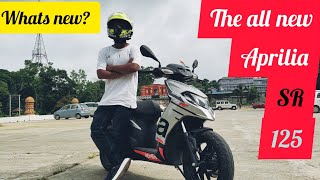 The all new Aprilia SR 125 reviewNew Face lift aprilia apriliasr125 sr review motovlog [upl. by Nolyd]