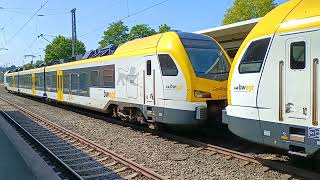 Stadler Flirt 3 ET 304A amp ET 310A von Go Ahead MEX 13 nach Stuttgart Hbf am 07072023 [upl. by Naamana]