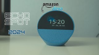 Echo Spot 2024 die Halbkugel von AMAZON  UNBOXING amp Einrichtung [upl. by Atikan]