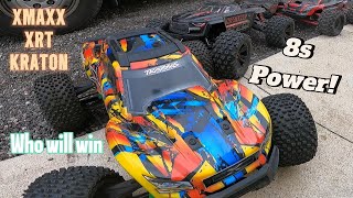 Xmaxx vs Xrt vs Kraton whos faster [upl. by Engamrahc859]