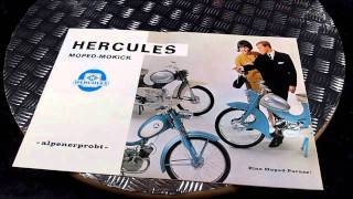 Hercules MopedMokick Eine MopedParade 1965 221 T quotSaxonettequot 219 A 220 PL 220 KF 220 KF 4 [upl. by Eldwon]