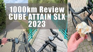 Cube Attain SLX 2023 1000km Review  Wie waren die ersten Wochen mit dem neuen Rad [upl. by Dnomed]