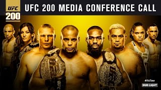 UFC 200 Cormier vs Jones 2 Media Call [upl. by Nosredneh]