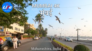 Mumbai 4K  Driving Downtown  INDIA 4K HDR [upl. by Anerdna]