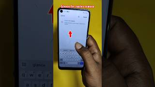 How to remove glance from lock screen in realme  Glance realme Remove shorts [upl. by Ely]