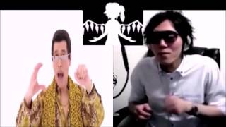 PPAP vs Hikakin ボイパ対決 Bad Apple [upl. by Enelez]